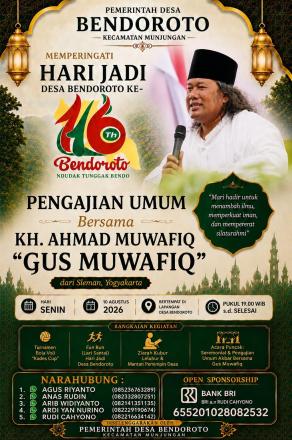 Mengusung Tema 'Ndudak Tunggak Bendo', Ini Rangkaian Acara Hari Jadi Desa Bendoroto ke-116